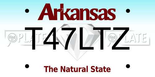 T47LTZ Arkansas License Plate