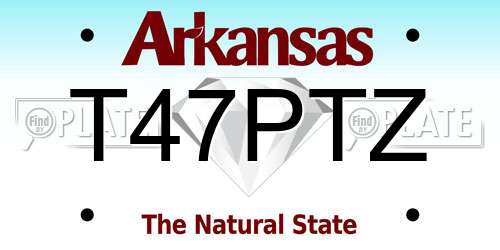 T47PTZ Arkansas License Plate