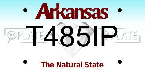 T485IP Arkansas License Plate