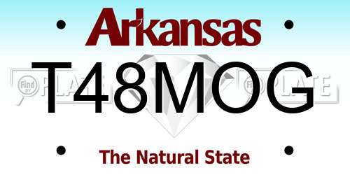 T48MOG Arkansas License Plate