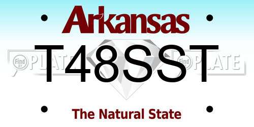 T48SST Arkansas License Plate
