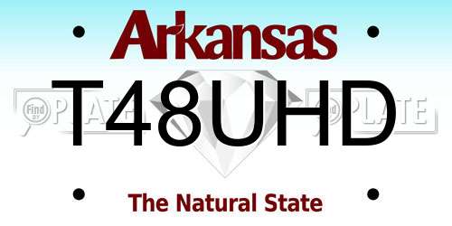 T48UHD Arkansas License Plate