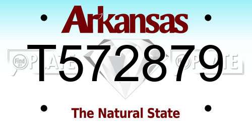 T572879 Arkansas License Plate