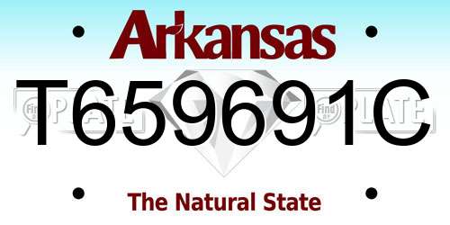 T659691C Arkansas License Plate
