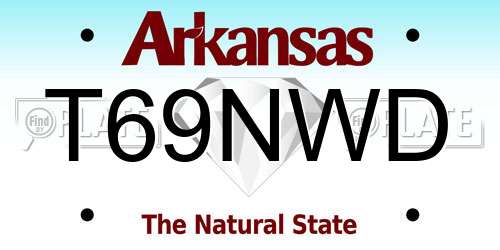 T69NWD Arkansas License Plate