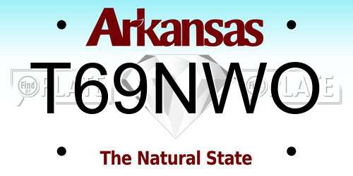 T69NWO Arkansas License Plate