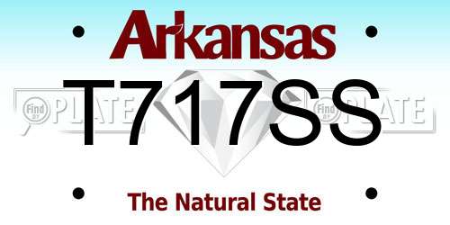 T717SS Arkansas License Plate