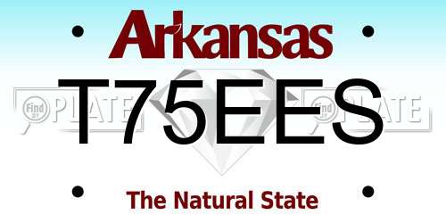T75EES Arkansas License Plate