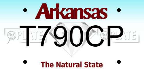 T790CP Arkansas License Plate