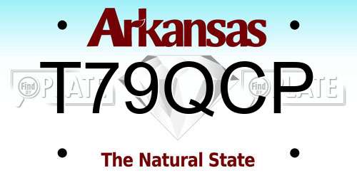 T79QCP Arkansas License Plate