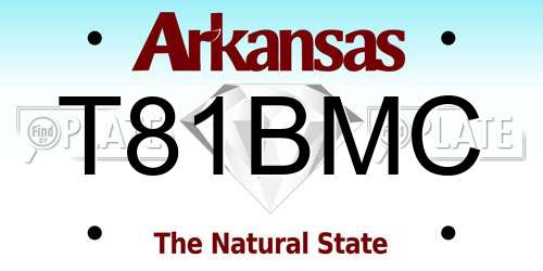 T81BMC Arkansas License Plate