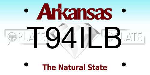 T94ILB Arkansas License Plate