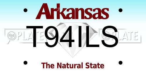 T94ILS Arkansas License Plate