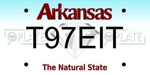 T97EIT Arkansas License Plate