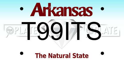 T99ITS Arkansas License Plate