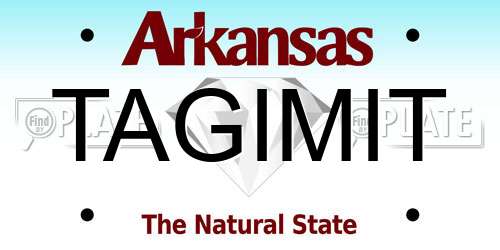 TAGIMIT Arkansas License Plate