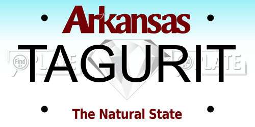 TAGURIT Arkansas License Plate