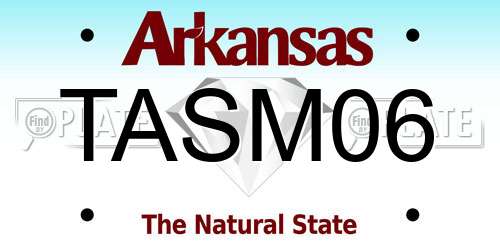 TASM06 Arkansas License Plate