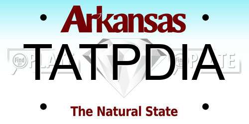 TATPDIA Arkansas License Plate