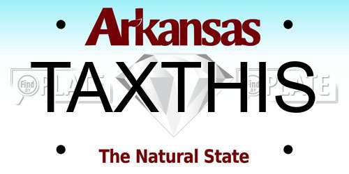 TAXTHIS Arkansas License Plate