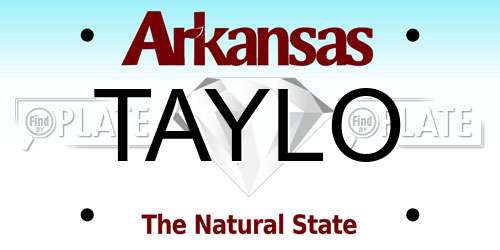 TAYLO Arkansas License Plate