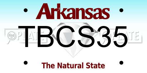 TBCS35 Arkansas License Plate