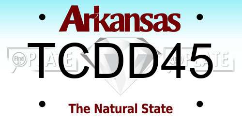 TCDD45 Arkansas License Plate