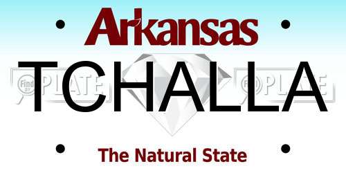 TCHALLA Arkansas License Plate