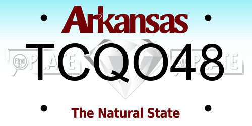 TCQO48 Arkansas License Plate