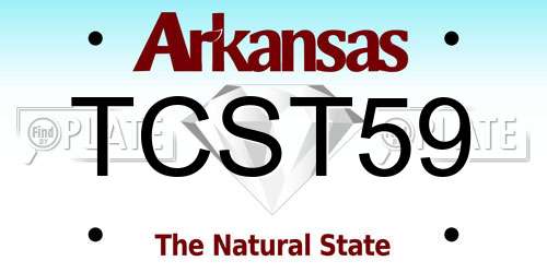 TCST59 Arkansas License Plate