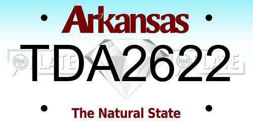 TDA2622 Arkansas License Plate