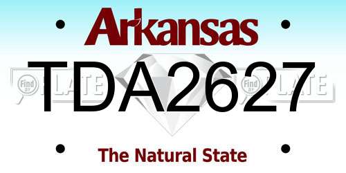 TDA2627 Arkansas License Plate