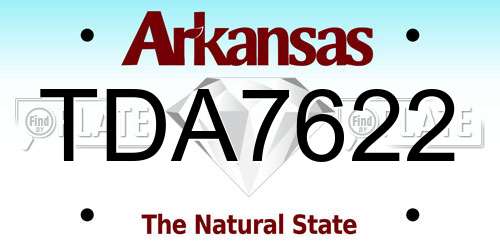 TDA7622 Arkansas License Plate