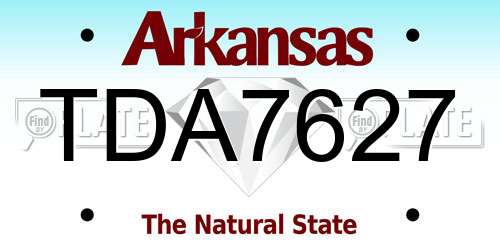TDA7627 Arkansas License Plate