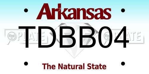 TDBB04 Arkansas License Plate