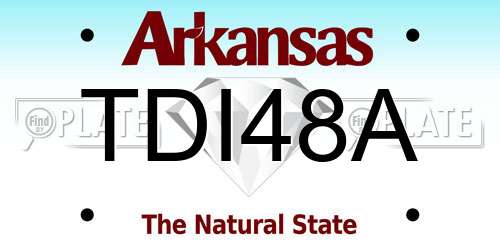 TDI48A Arkansas License Plate