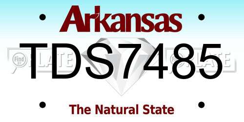 TDS7485 Arkansas License Plate