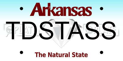TDSTASS Arkansas License Plate
