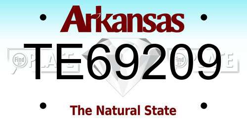 TE69209 Arkansas License Plate