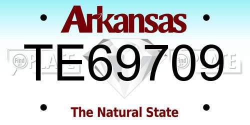 TE69709 Arkansas License Plate