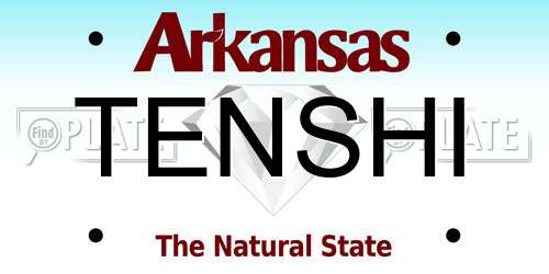TENSHI Arkansas License Plate