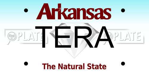 TERA Arkansas License Plate