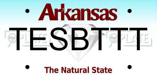 TESBTTT Arkansas License Plate