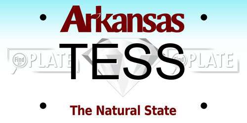 TESS Arkansas License Plate