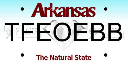 TFEOEBB Arkansas License Plate