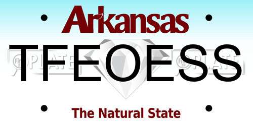 TFEOESS Arkansas License Plate