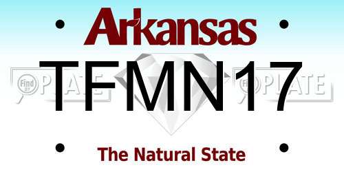 TFMN17 Arkansas License Plate