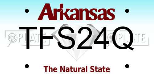 TFS24Q Arkansas License Plate