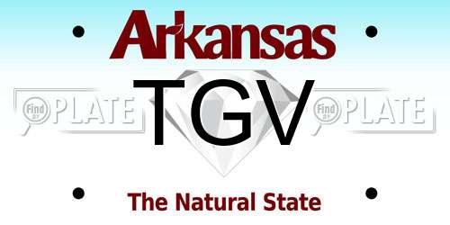 TGV Arkansas License Plate