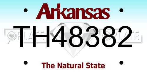 TH48382 Arkansas License Plate